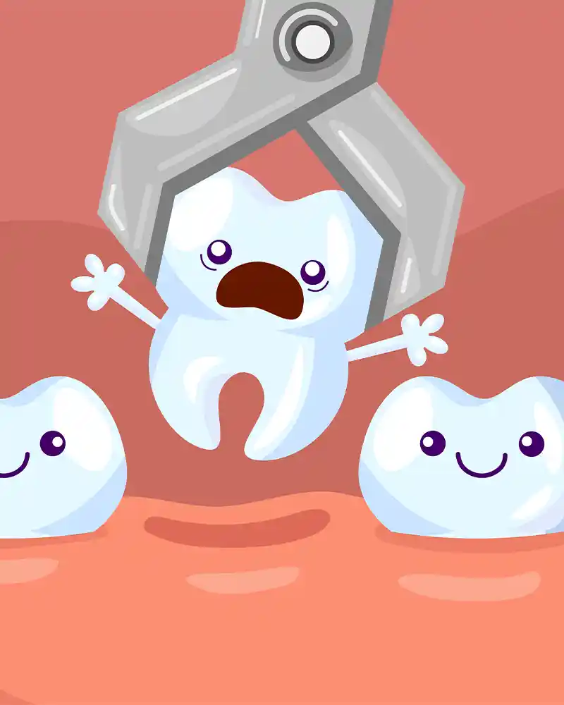 Recuperación post-extracción dental